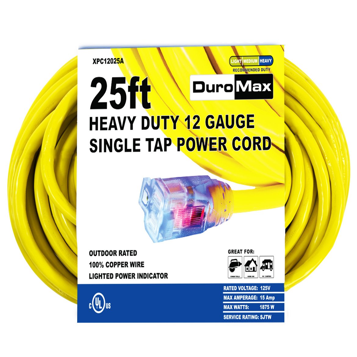 DuroMax, DuroMax Small Generator Cords and Cover Starter Kit (Fits 5,500 Watt Units and  Lower)