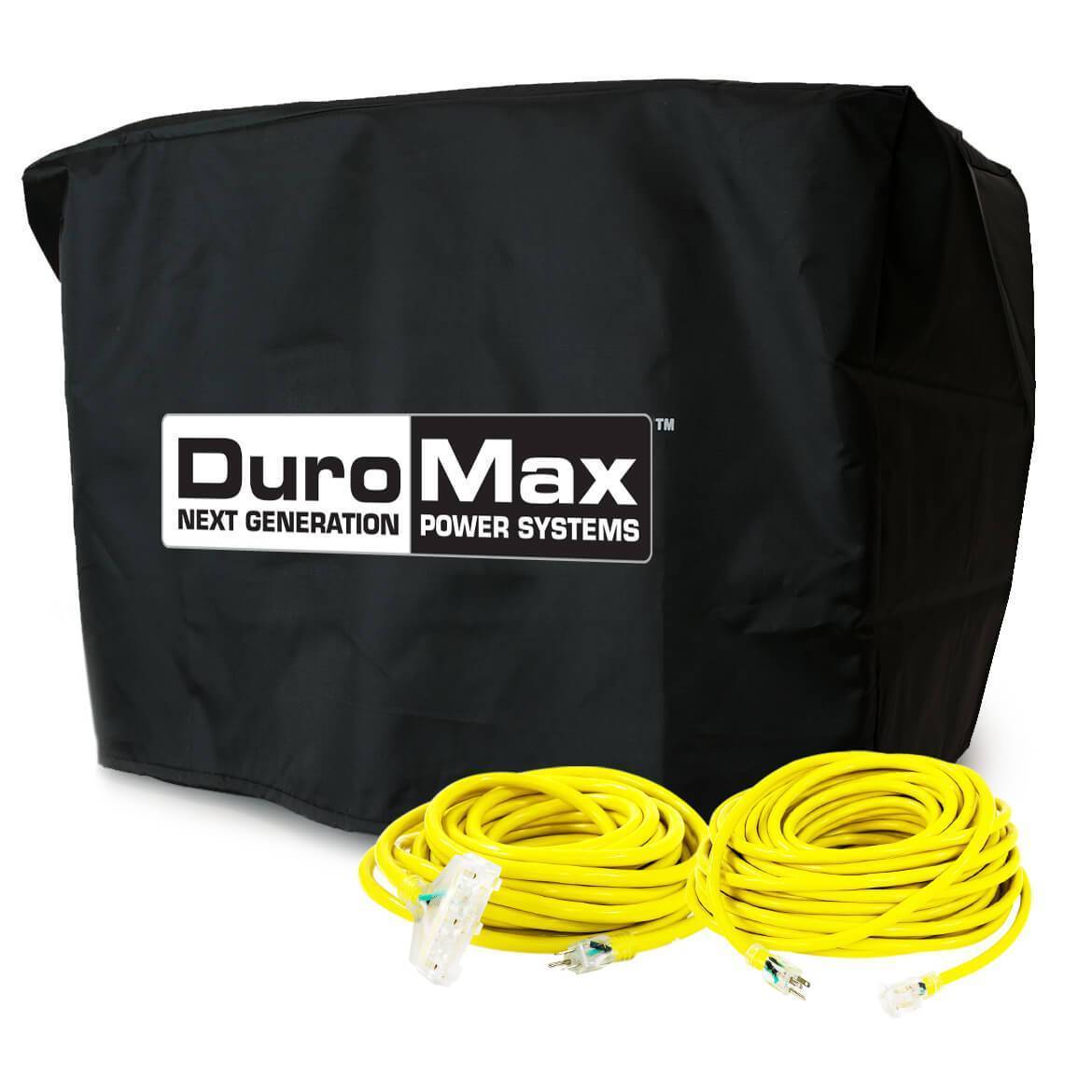 DuroMax, DuroMax Small Generator Cords and Cover Starter Kit (Fits 5,500 Watt Units and  Lower)