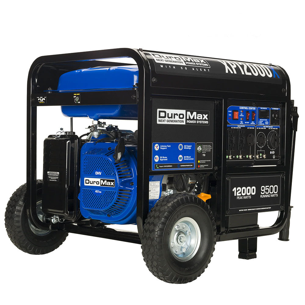 DuroMax, DuroMax XP12000X 12,000 Watt Gasoline Portable Generator w/ CO Alert