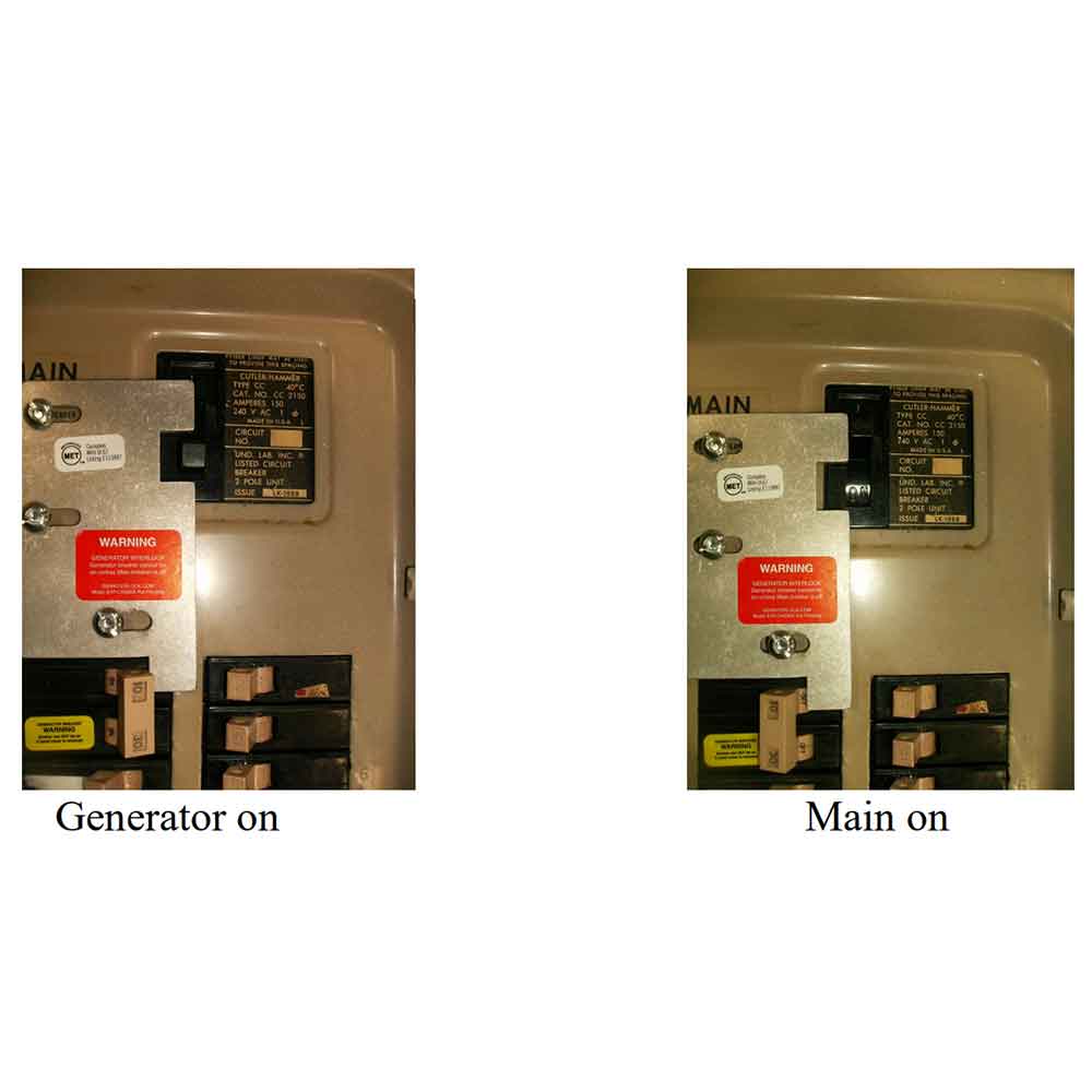 GenInterlock, GenInterlock EAT-CH200XA Generator Interlock Kit Breaker Panel 150/200 Amp Panels Eaton / Cutler Hammer