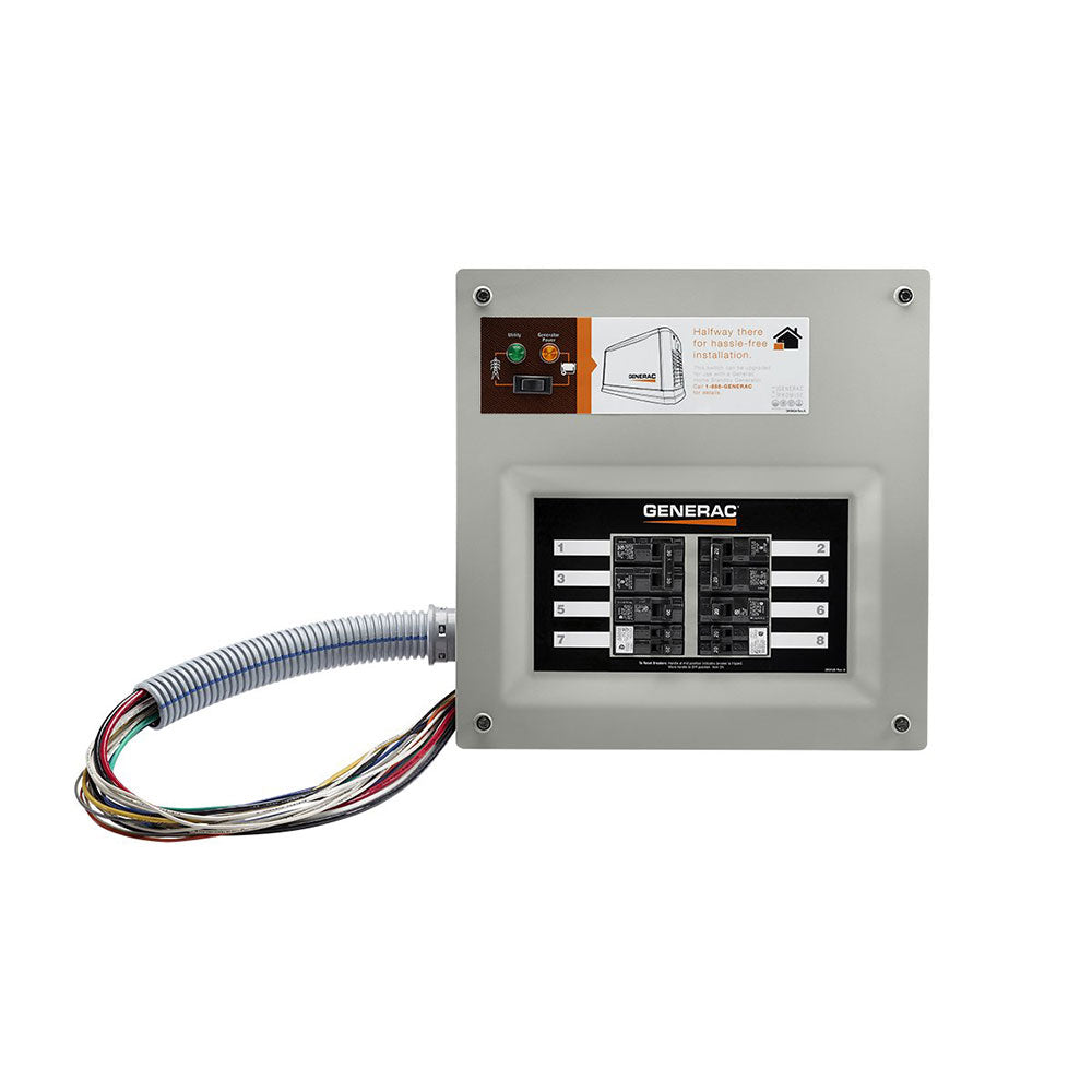 Generac, Generac 9854 50 Amp 10 Circuit HomeLink Upgradeable Manual Transfer Switch