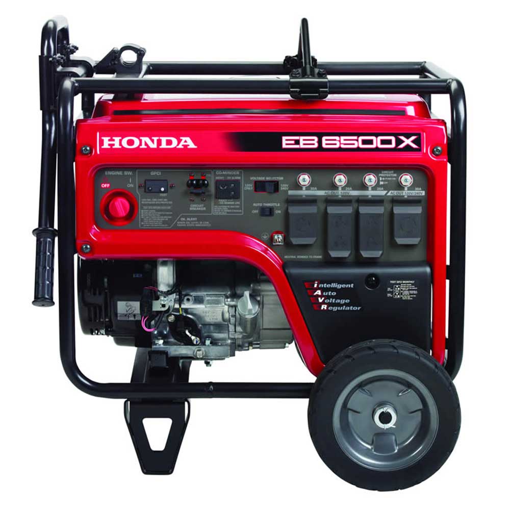 Honda, Honda EB6500X 6,500 Watt 120/240V Gas Industrial Portable Gas Generator