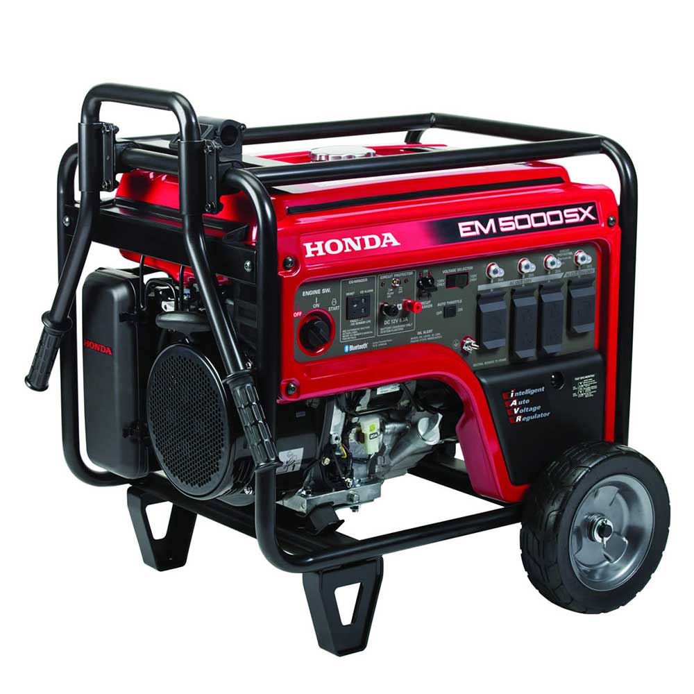 Honda, Honda EM5000S 5,000 Watt 120/240V Electric Start Portable Generator w/ CO-Minder