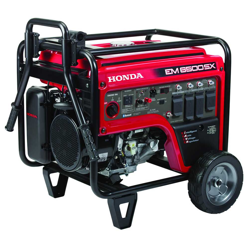 Honda, Honda EM6500S 6,500 Watt 120/240V Electric Start Portable Generator w/ CO-Minder