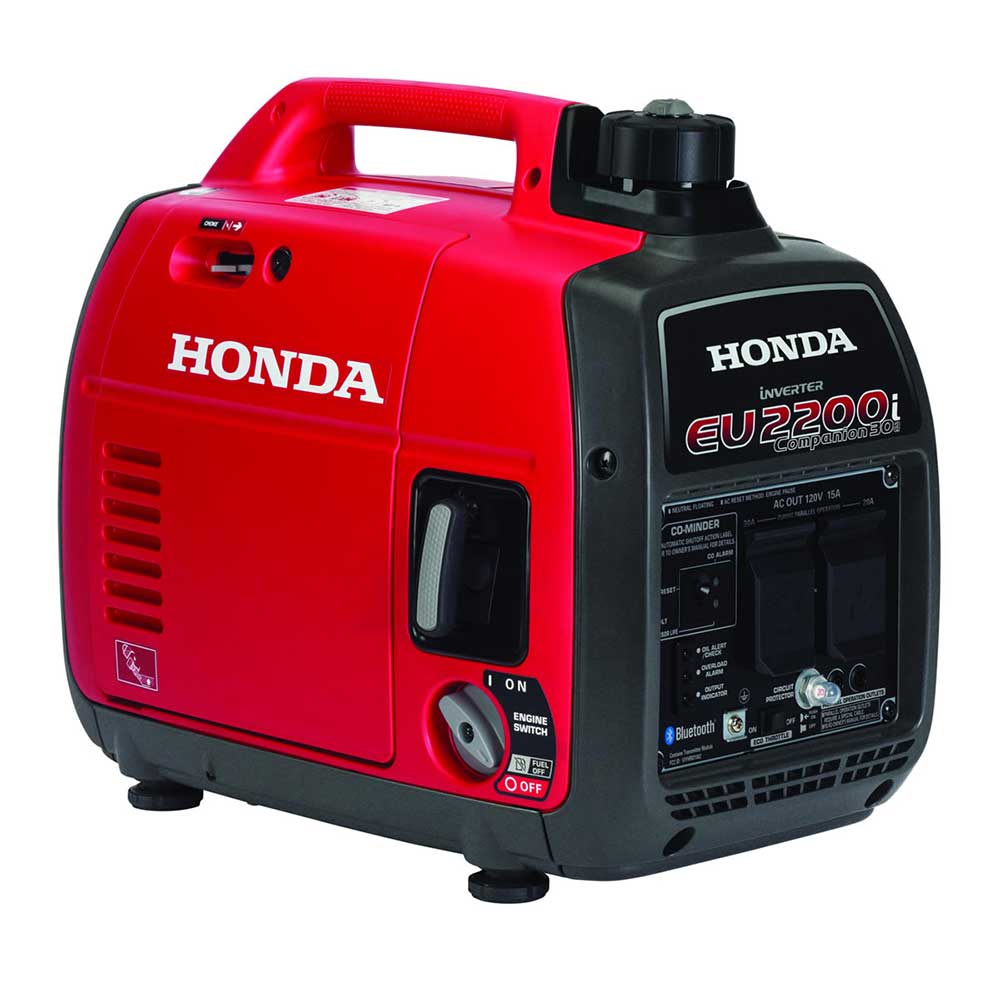 Honda, Honda EU2200i 2,200 Watt Companion Quiet Gas Powered Portable Inverter Generator w/ CO-Minder