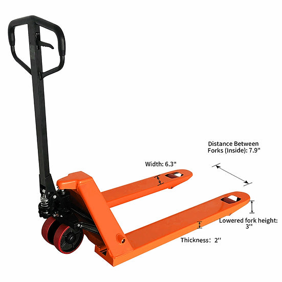 Tory Carrier, Tory Carrier HP-III-1 Manual Hydraulic Pallet Jack Hand Truck 5500 lbs. 48" L x 21" W Fork New