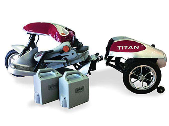 Tzora, Tzora Titan 3 Wheel Heavy Duty Folding Mobility Scooter Red New