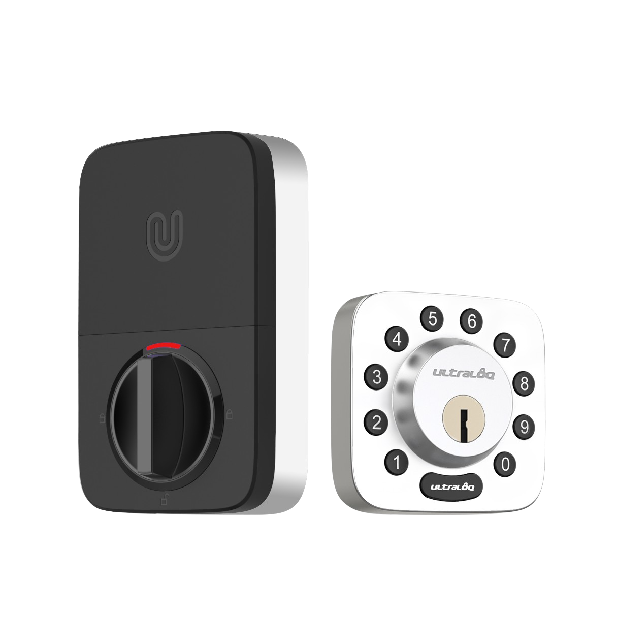 U-Tec, U-Tec U-BOLT 5-in-1 Bluetooth Enabled and Keypad Smart Deadbolt Door Lock in Satin Nickel New