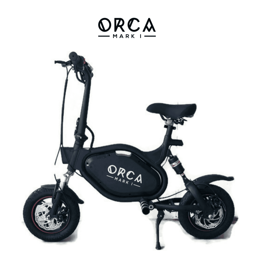 VORO, VORO ORCA Mark 48V 500W 21 MPH Foldable Seated Electric Scooter with Alarm System Black New