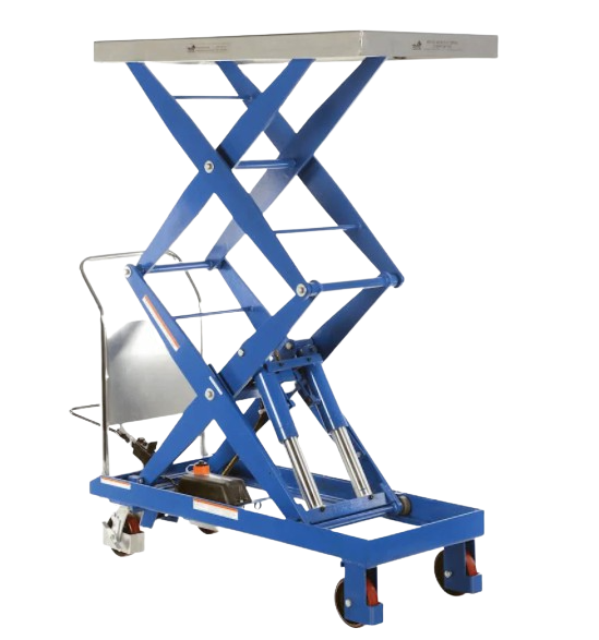 Vestil, Vestil CART-1500-D-TS 1500 lb. Capacity Steel Hydraulic Elevating Cart Blue New