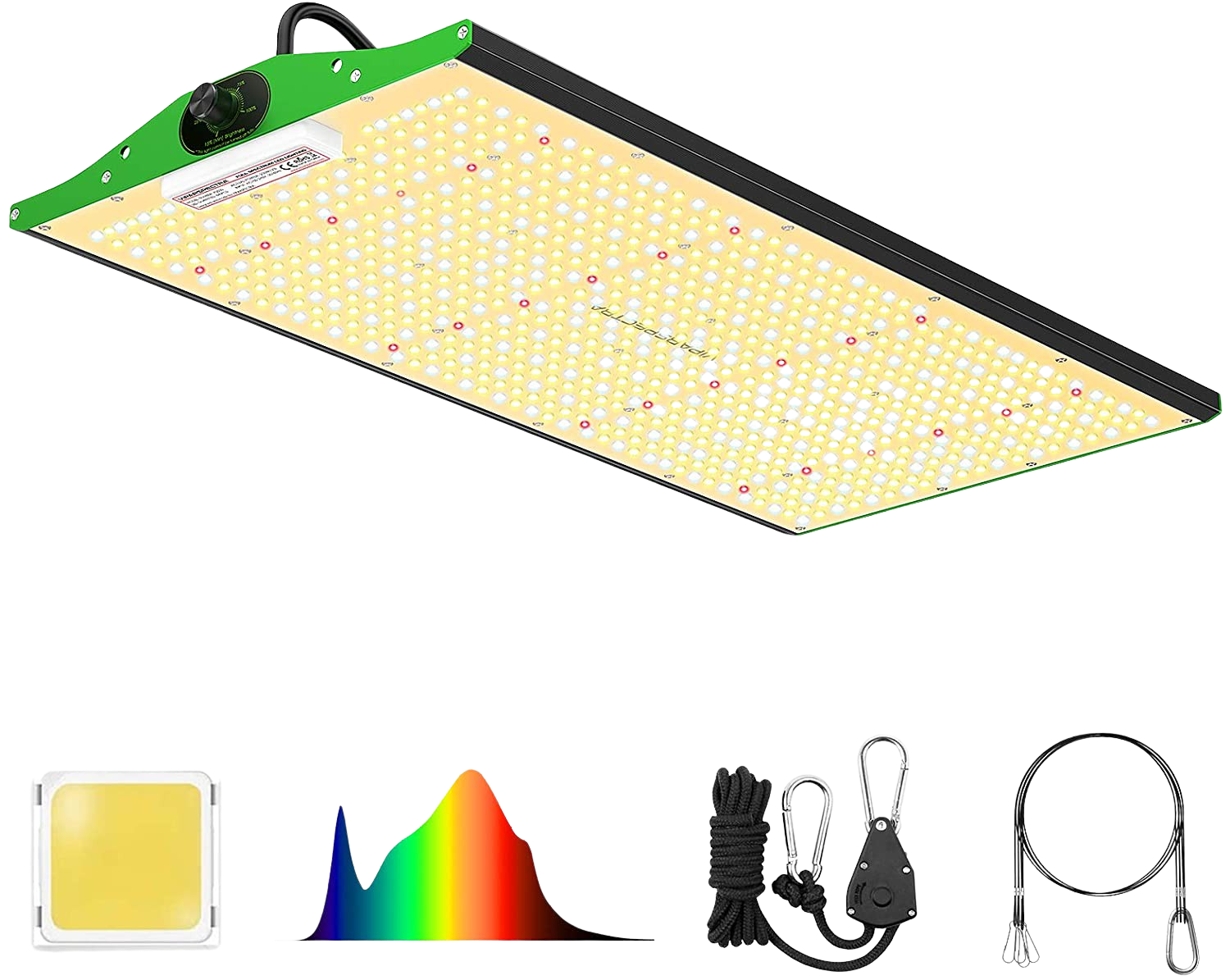 Viparspectra, Viparspectra P2500 Full Spectrum Infrared 250W LED Grow Light with Upgraded SMD LEDs and Dimmable Plant Light New