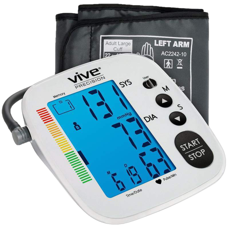 Vive Health, Vive Health Blood Pressure Monitor Silver New