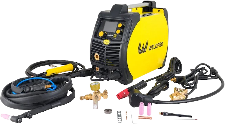 Weldpro, Weldpro MIG210LCD 5-in-1 Welder with 200 Amp LCD Inverter 120V/240V MIG/TIG/Flux Core/Stick L13007 New