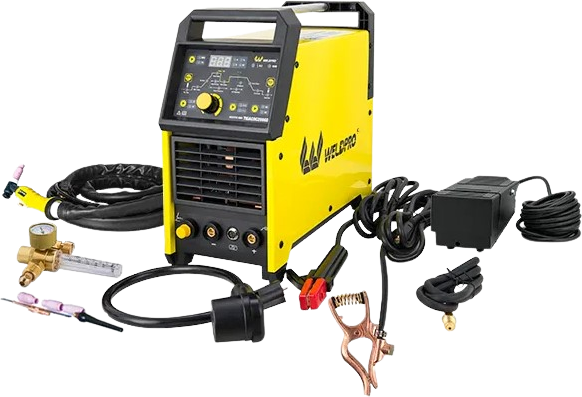 Weldpro, Weldpro TIGACDC200GD Digital TIG/Stick Welder With AC/DC KT26 Torch 200 Amp High Frequency Pulse L12008 New