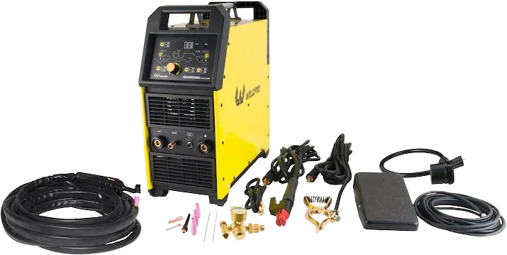 Weldpro, Weldpro TIGACDC250GD AC/DC TIG20 Welder with W300 Water Cooled Torch and Cart SP2004 New