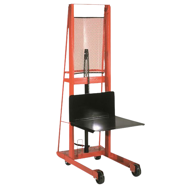 Wesco, Wesco 260045 1000 lb. Hydraulic Platform Stacker with 24" x 24" Platform and 68" Lift Height New