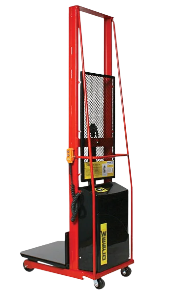 Wesco, Wesco 261023 1000 lb. Power Lift Platform Stacker with 24" x 24" Platform and 68" Lift Height New