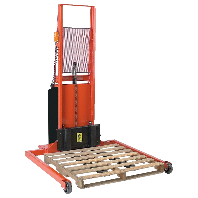 Wesco, Wesco 261035 Electric Adjustable Span Straddle Stacker 3" x 40" Fork 64" Lift Height New