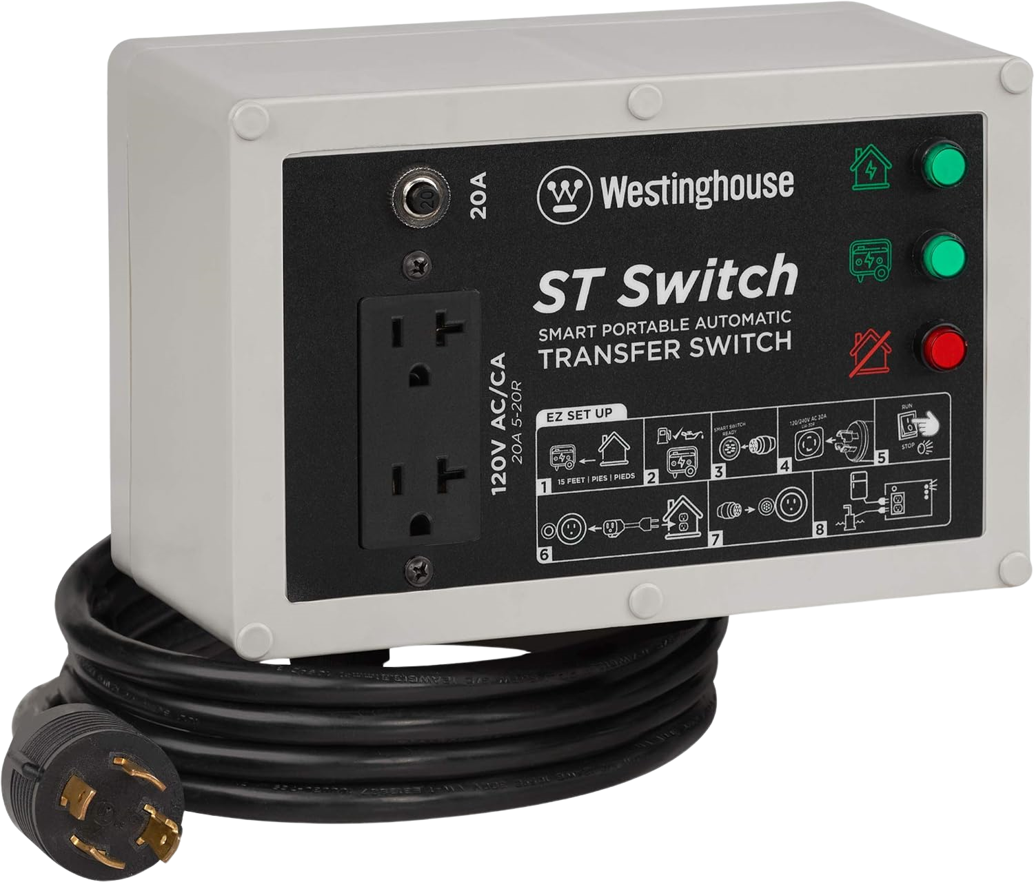 Westinghouse, Westinghouse ST Switch 20 Amp Automatic Transfer Switch STS1 New