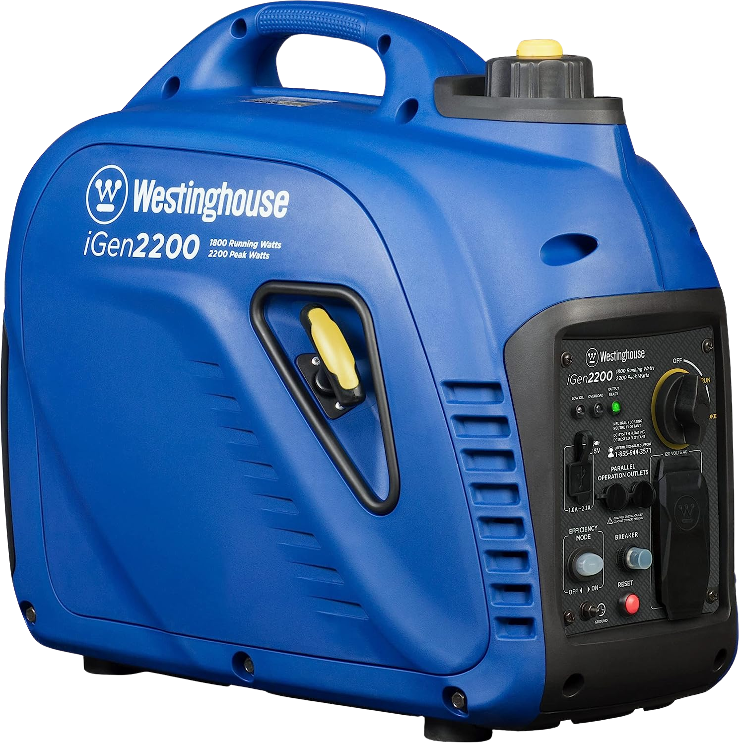 Westinghouse, Westinghouse iGen2200c Inverter Generator 1800W/2200W 20 Amp Recoil Start Gas with CO Sensor New
