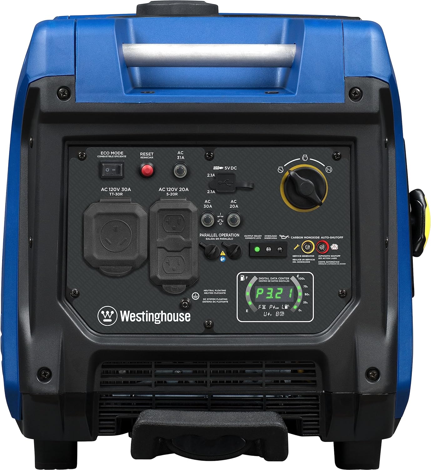 Westinghouse, Westinghouse iGen4500cv Inverter Generator 3700W/4500W 30 Amp Recoil Start Gas with CO Sensor New
