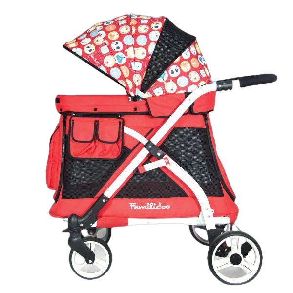 WonderFold Baby, WonderFold Baby MJ01 Multi-Function Pram Stroller Wagon with Removable Seat – Chariot Mini Red New